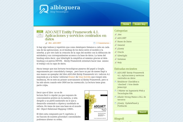 albloguera.es site used Glossyblue 1 4