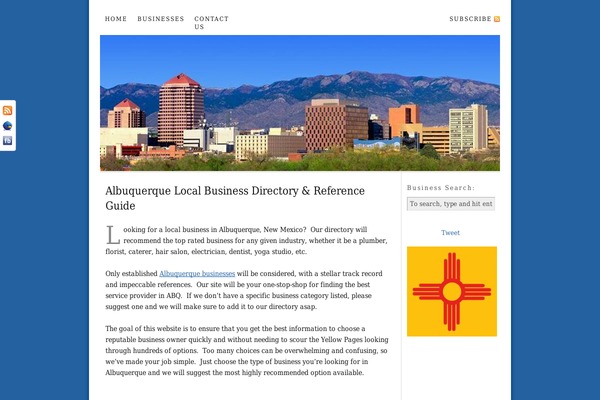 albuquerque-new-mexico.org site used Thesis_18b2