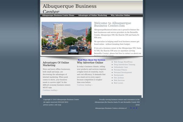 WordPress website example screenshot