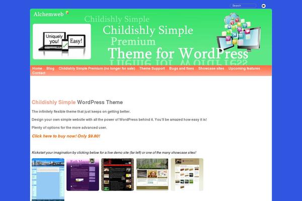 alchemweb.co.uk site used Childishly-simple-premium