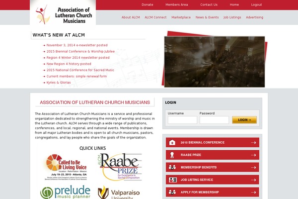 alcm.org site used Alcm