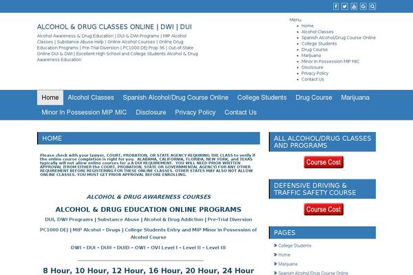 alcoholdrugcourses.com site used Educationsite