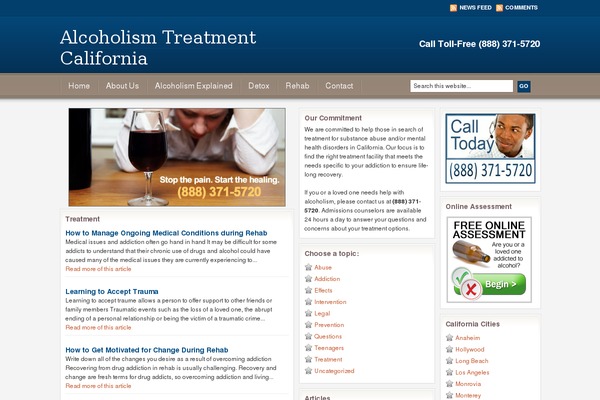 California theme site design template sample