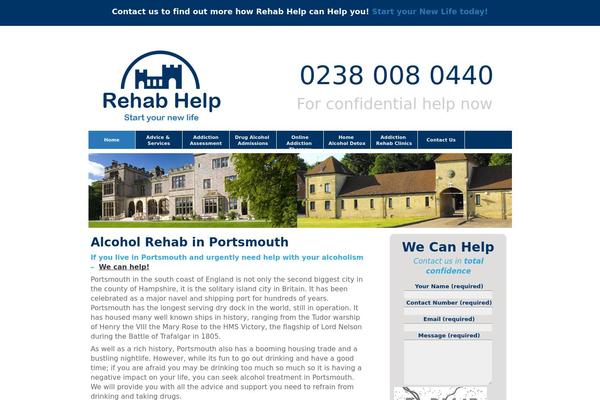 alcoholrehabportsmouth.com site used Wrehab