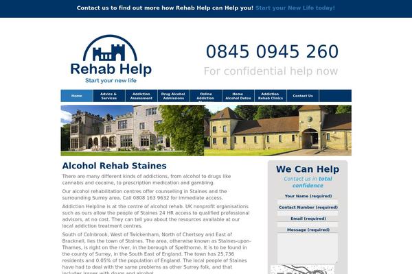 alcoholrehabstaines.com site used Wrehab