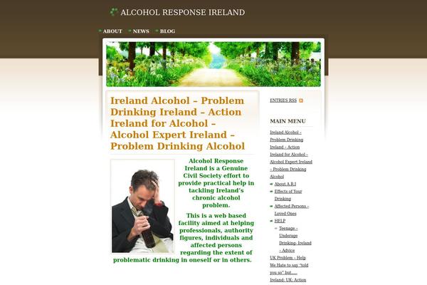 alcoholresponse.com site used Peaceful Rush