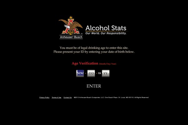 alcoholstats.com site used Default