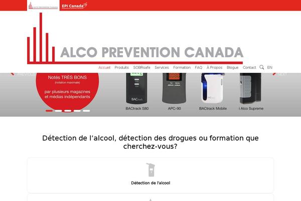 alcoprevention.com site used Ap-epi-canada