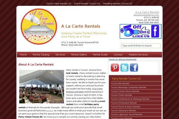 WordPress website example screenshot