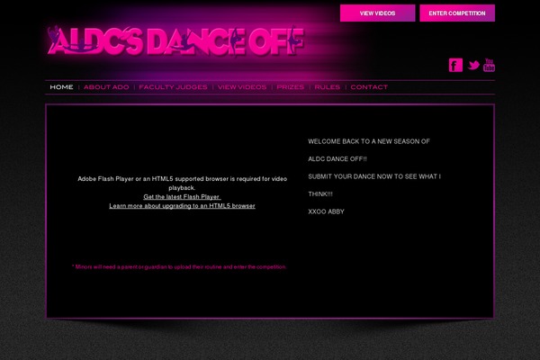 aldcdanceoff.com site used Ado