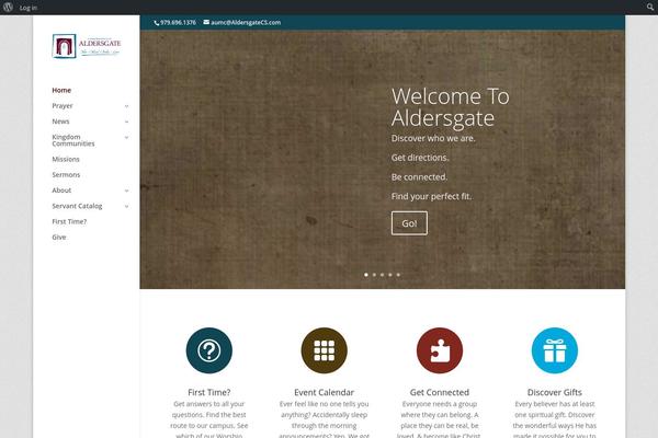 Divi theme site design template sample