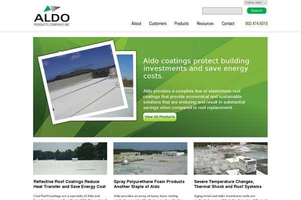 aldoproducts.com site used Aldo