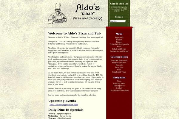 aldospizzaandpub.com site used Aldospizzaandpub-0.1