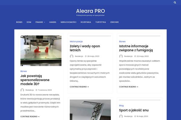 aleara.pl site used Advik-blog-lite