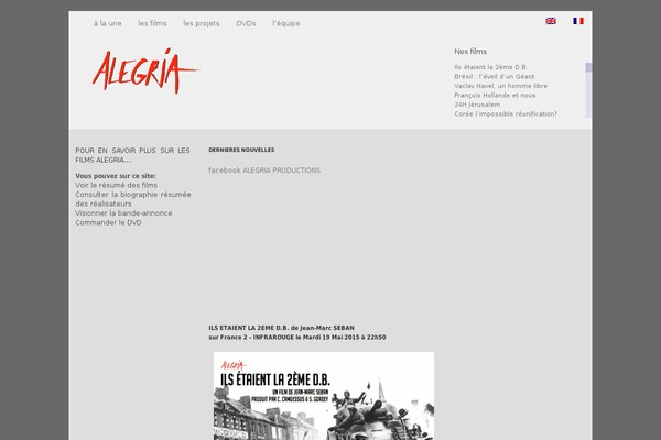 alegria-productions.com site used Alegria1
