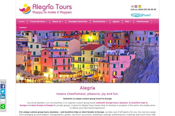 alegriatours.com site used Modernize2.8