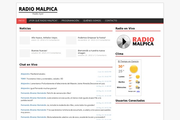 WordPress website example screenshot