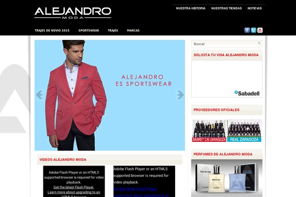 alejandromoda.com site used Alejandromoda