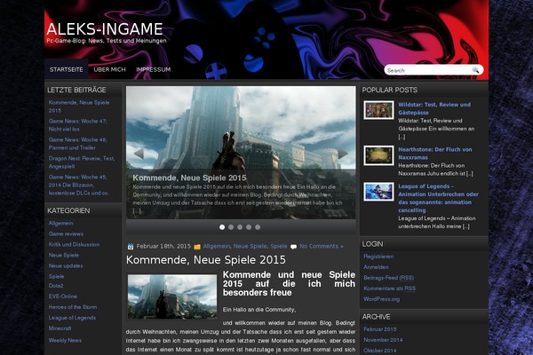 aleks-ingame.com site used Gamesmania