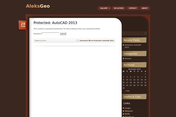 aleksgeo.com site used Chocotheme-modified