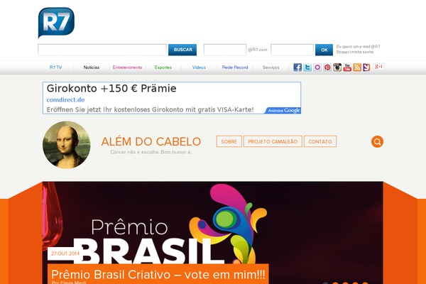 alemdocabelo.com site used Alem_do_cabelo