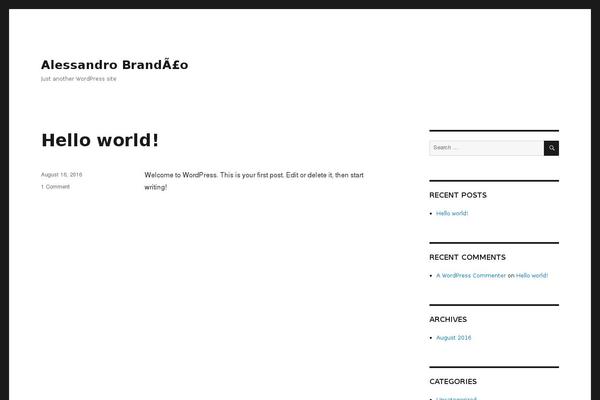 WordPress website example screenshot