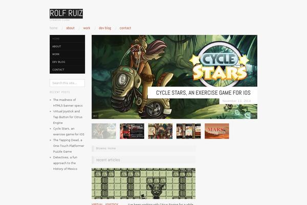 Oxygen theme site design template sample