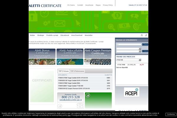 aletticertificate.it site used Tema_certificate