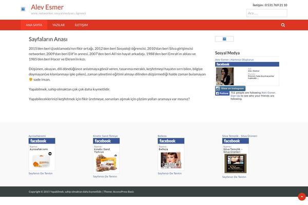 alevesmer.com site used Accesspress Basic