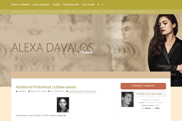 alexa-davalos.org site used Katemaranetwork