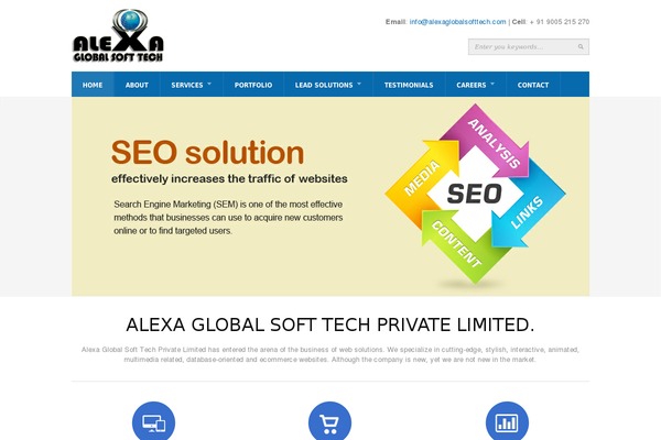 alexaglobalsofttech.com site used Jasper