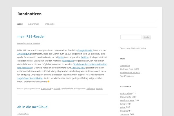 Twenty Twelve theme site design template sample