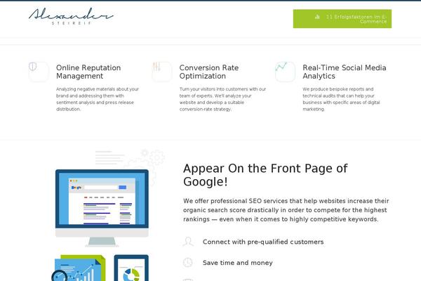 Mana theme site design template sample
