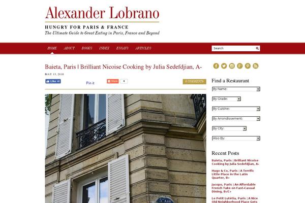 alexanderlobrano.com site used Alec-lobrano