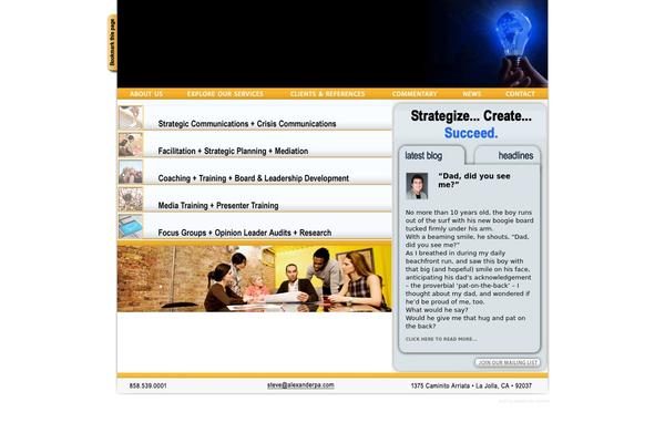 WordPress website example screenshot