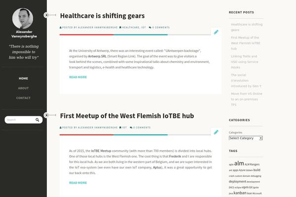 Johannes theme site design template sample