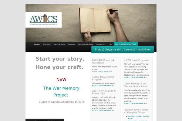 alexandrawriters.org site used Awcs