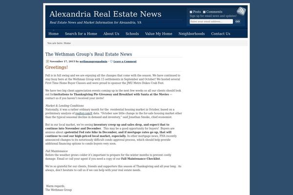 alexandriarealestatenews.com site used Agentpress_blog_1.01