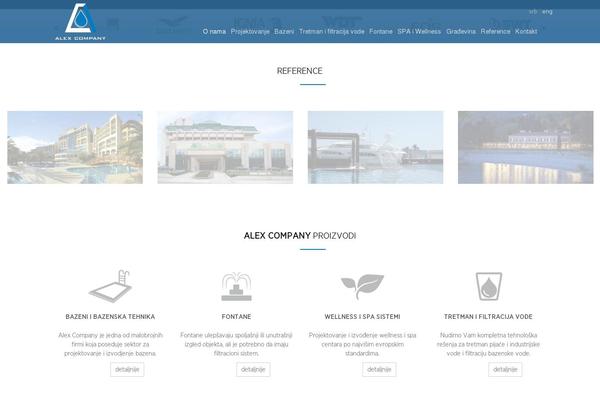 Alex theme site design template sample