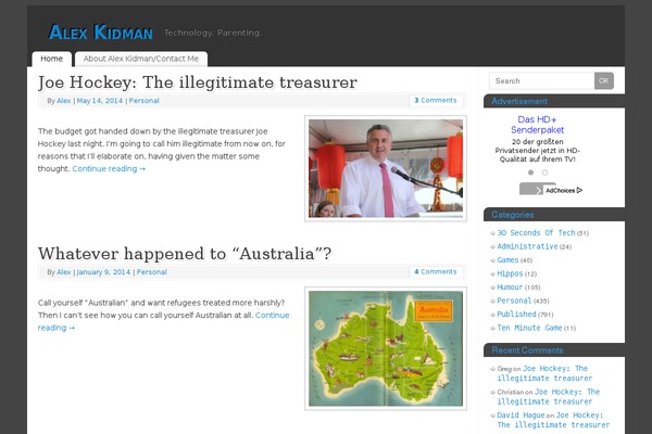 WordPress website example screenshot