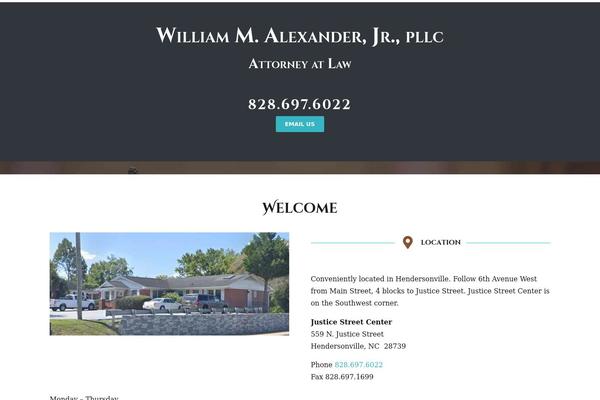 alexlaw.com site used Udesignchildtheme