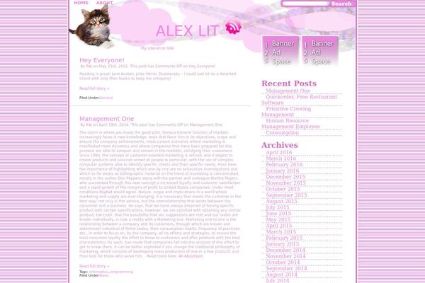 alexlit.com site used Kitten-in-pink