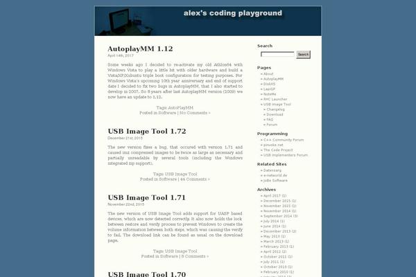 WordPress website example screenshot