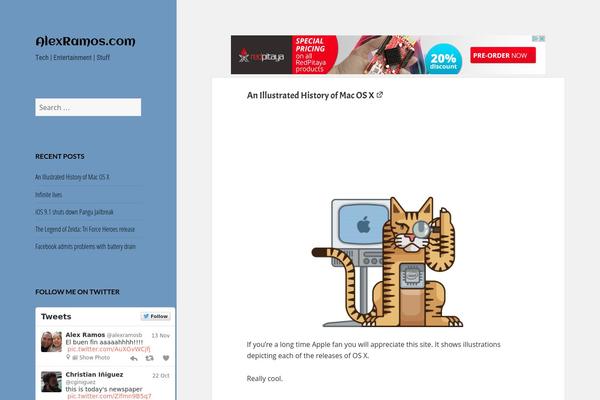 Twenty Fifteen theme site design template sample