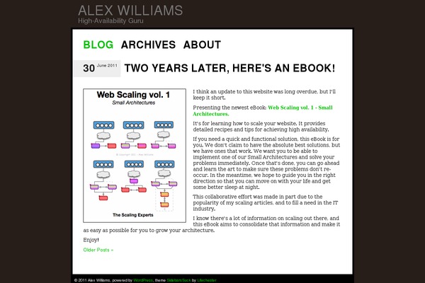 alexwilliams.ca site used SidebarsSuck