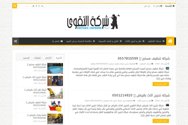 WordPress website example screenshot