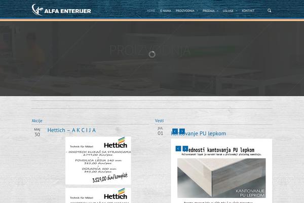 Salient theme site design template sample