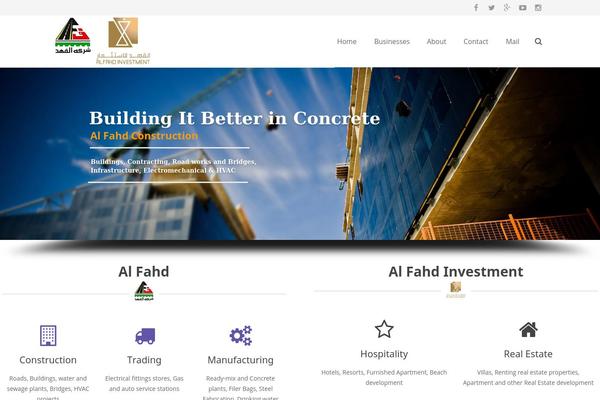 Impreza theme site design template sample