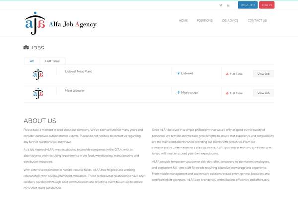 Jobboard theme site design template sample