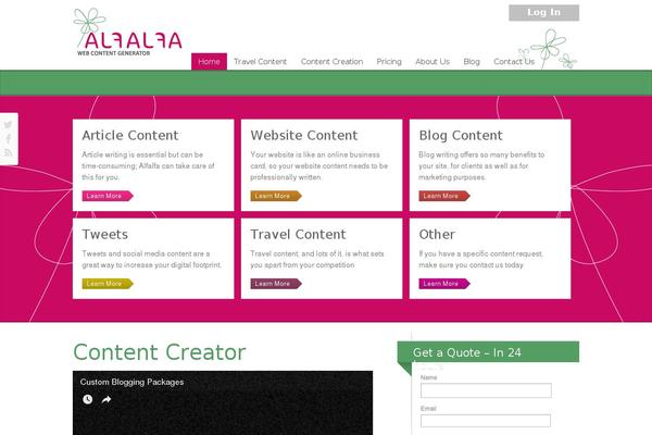 Site using Widgetkit plugin